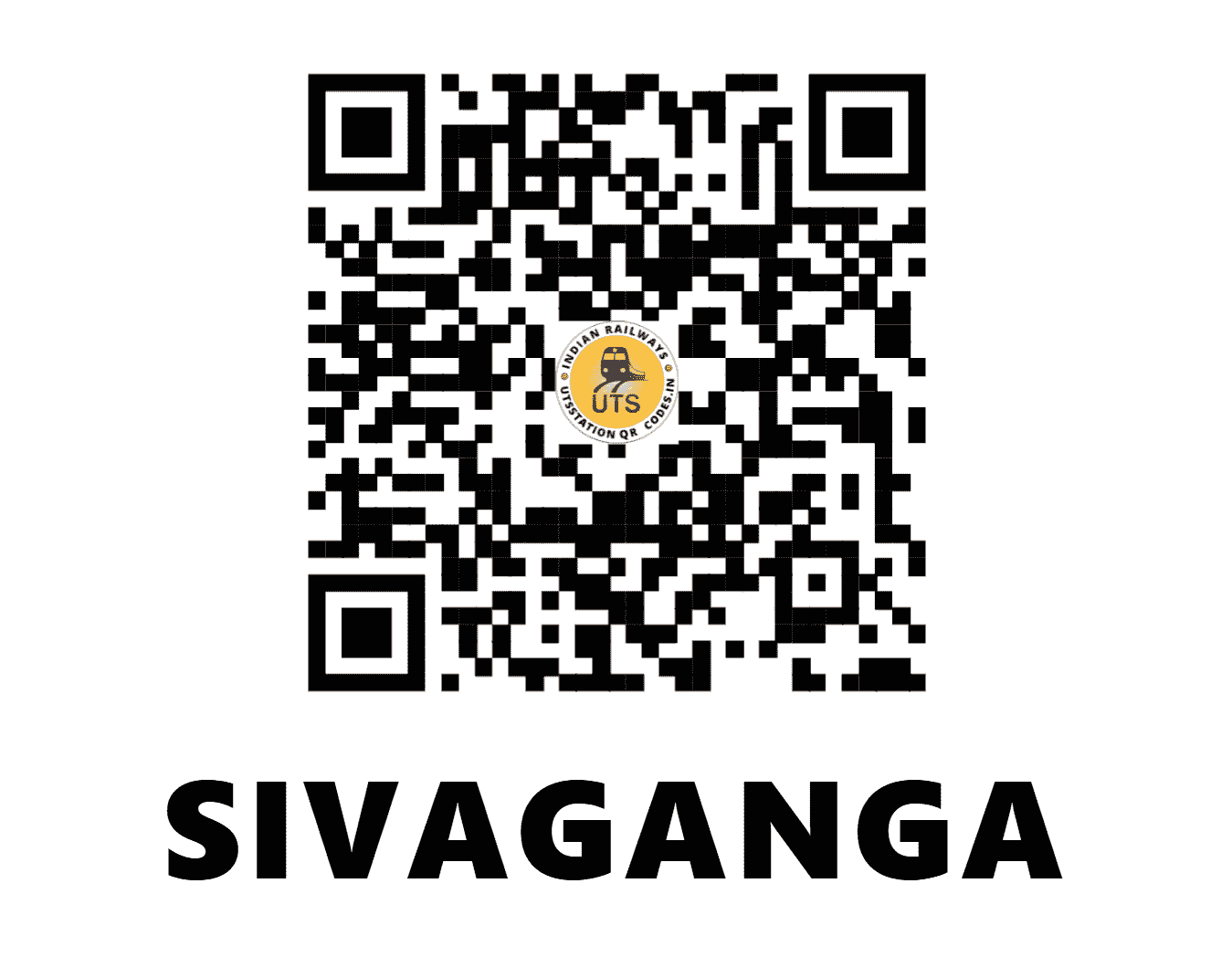 UTS QR Code for SIVAGANGA - SVGA - SR (TAMIL NADU)